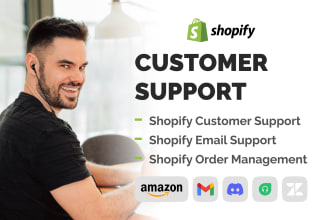 be your expert shopify customer support agent providing customer support service