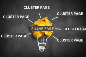 write pillar page n 20 topic clusters for SEO boost