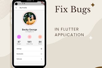 fix bugs in your flutter application code