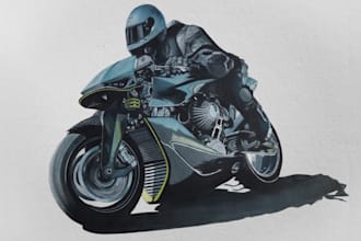 create a custom automotive illustration