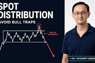 teach you to spot wyckoff distribution and avoid bull traps