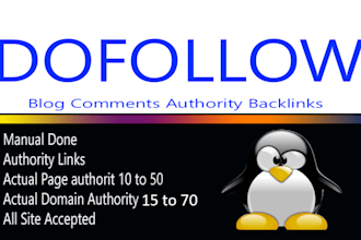 create manually dofollow high quality backlinks