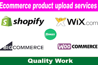 upload products to shopify, woocommerce, or wix store