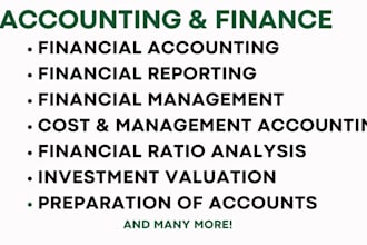 do economics, management, accounting ,finance, statistics, business projects