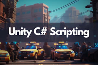write scripts in c sharp for your 3d and 2d game unity