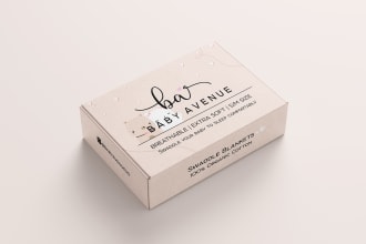 do baby swaddle blanket and baby items packaging design