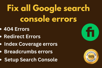 fix google search console errors, shopify wix seo indexing issues