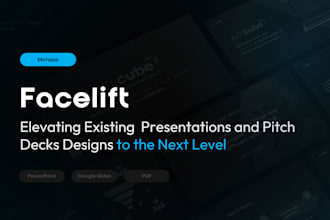 facelift existing presentation or pitch deck design