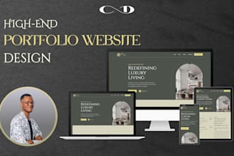 build a premium portfolio website for creative professionals