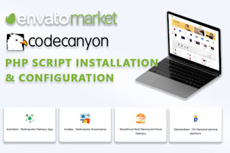 install any codecanyon php, codeigniter, laravel, python