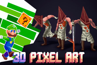 create 3d pixel art for your games