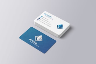 design modern business card or minimal unique elegant real estate card