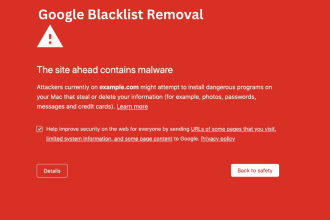 remove google blacklist or red warning from your website