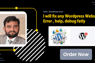 fix any wordpress website error , help, debug fatly