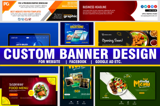 design facebook ad, google ad, web banner and ads for social media marketing