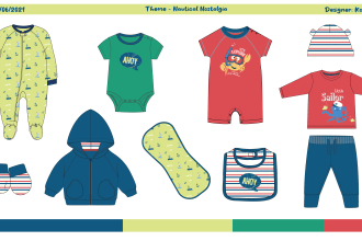 fashion design a baby and kids clothing collection