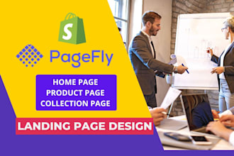 custom shopify landing page design with pagefly