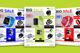 design business, company and product flyers