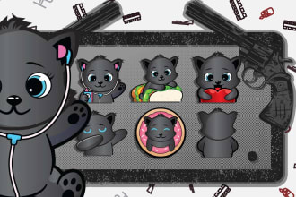 draw awesome emotes or sub badges for twitch, discord, kick