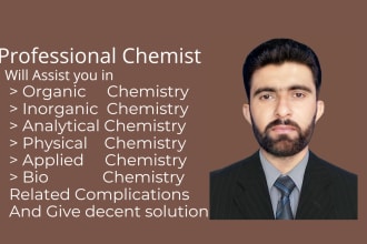 help you in organic inorganic analytical and biochemistry related problems