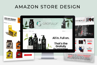 design and upload your amazon brand store