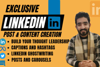 write professional linkedin posts for thought leadership