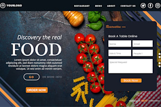 create a restaurant website with online orders and delivery