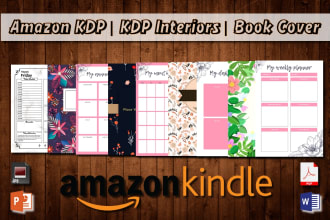 create a planner KDP and journal and cover for amazon KDP