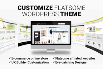 design a professional wordpress website on flatsome theme