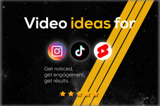 give you trendy content ideas for your tiktok, reels, youtube shorts
