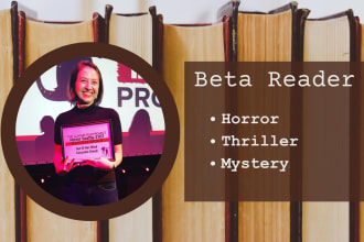 beta read your horror, thriller, or mystery work