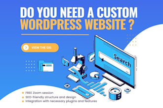 create a custom elementor wordpress website design for your business or brand