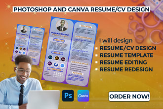 design job winning resume or CV for your job application in 24hours