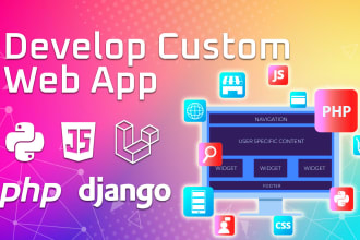 develop a professional web app saas with django or laravel