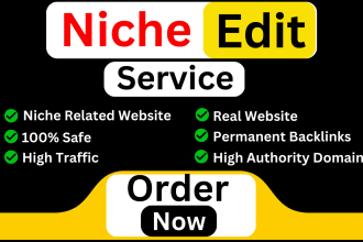 do niche edit link insertion exiting content backlink on technology website
