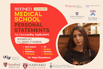 edit your medical school, residency, or fellowship personal statement