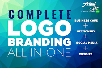 do a complete logo design branding for your business