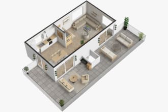 design 2d 3d floor plan rendering, and house plans by floorplanner