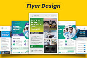 design a professional corporate flyer, brochure, and poster