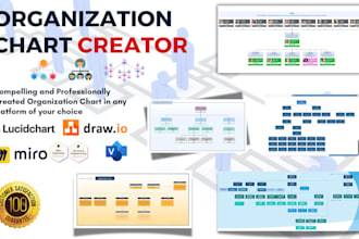 create a compelling and professional organization chart or organogram