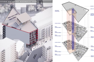 make diagrams and architectural illustrations