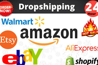 be your expert dropshipping VA on amazon, shopify,ebay,etsy