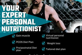 provide you a customized diet plan based on your goals