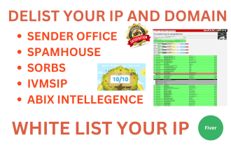 delist your IP and domain form blacklist improve inbox rate