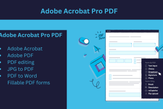 create professional fillable PDF document with adobe acrobat