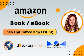 write your amazon kindle KDP book, SEO listing description