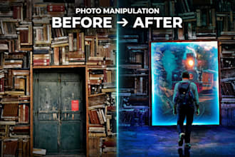 create cinematic photo manipulation and fantasy photoshop art