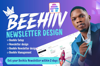 setup beehiiv newsletter and beehiiv signup page design