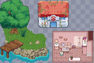 create cute and retro pixel art
