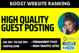 guest post, high da guest post and dofollow guest posting seo backlinks
